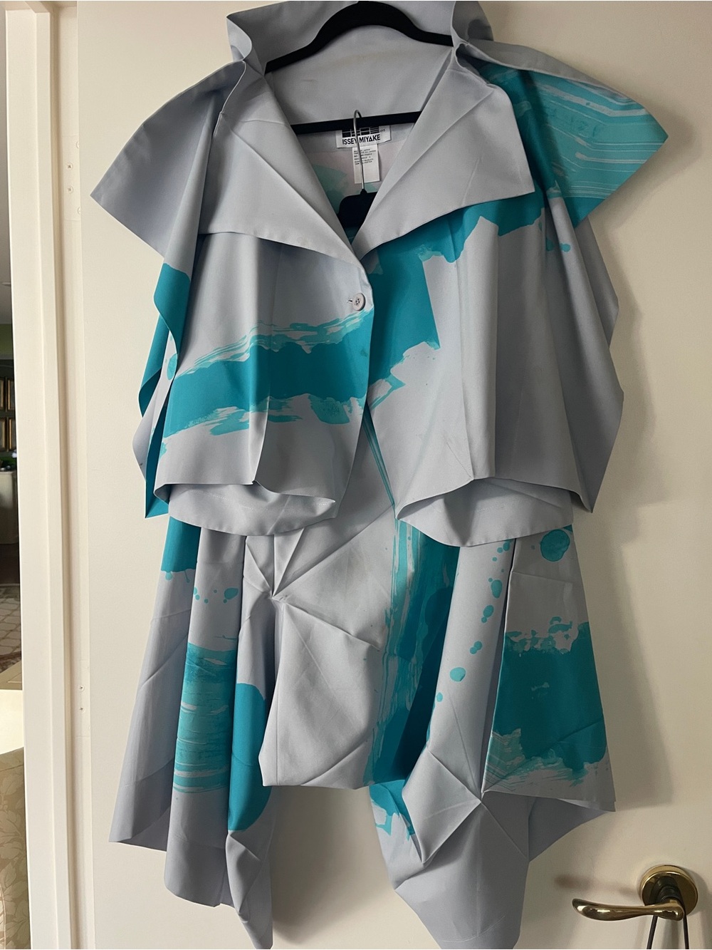 Issey Miyake 132 5. Origami Modern Sculptural 3 pc. Set: Pants, top and jacket.